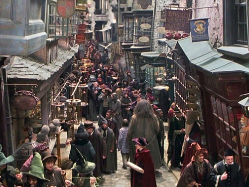 A real-life Diagon Alley in Ithaca! I want to go!