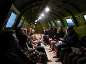 Interior of fuselage of C47 at Dead Man's Corner Museum