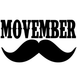 Movember - grow a mustache or beard to support Prostate Cancer research. Image from www.francoischarron.com/